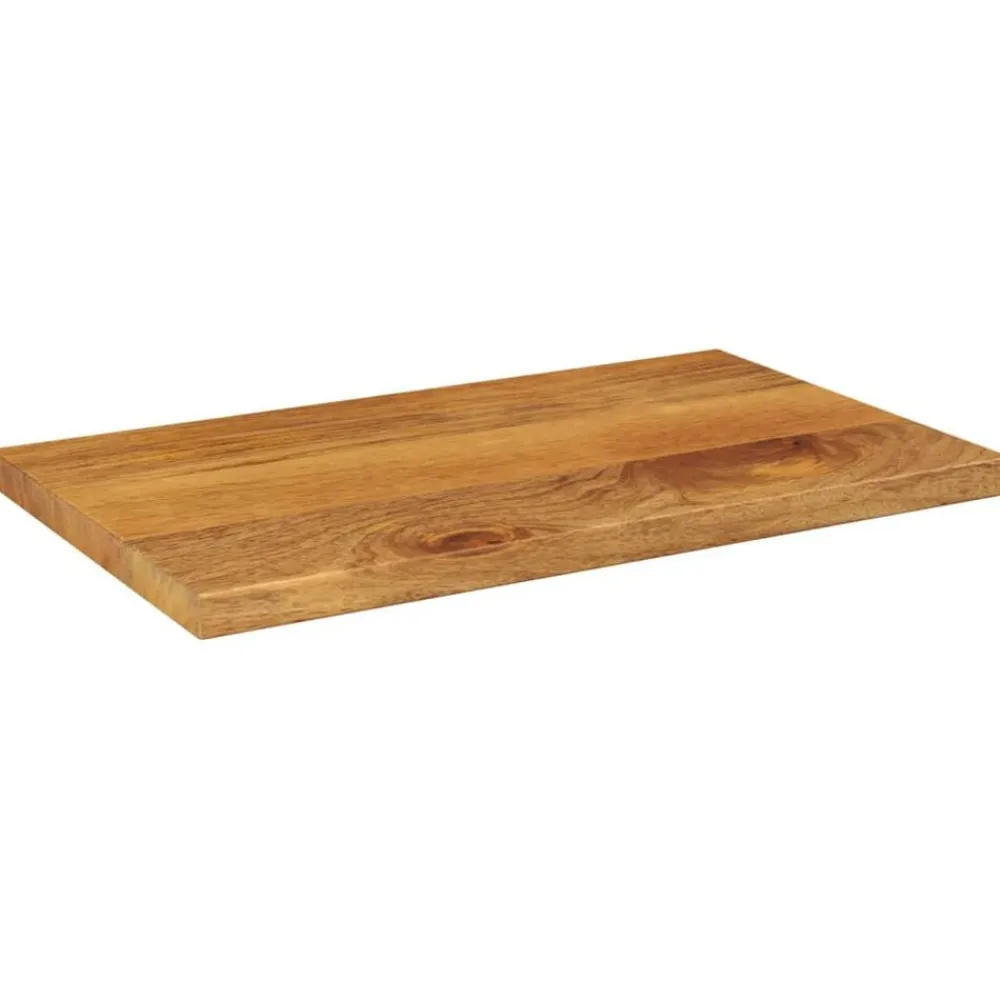 vidaXL Accesorios Para Mesas-Tablero de mesa rectangular madera maciza mango 40x20x3,8 cm