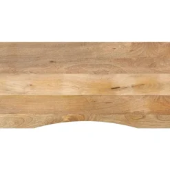 vidaXL Accesorios Para Mesas-Tablero escritorio con curva madera mango rugosa 140x60x2,5 cm
