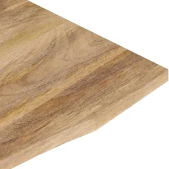 vidaXL Accesorios Para Mesas-Tablero escritorio con curva madera mango rugosa 140x60x2,5 cm