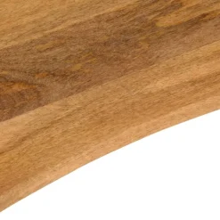 vidaXL Accesorios Para Mesas-Tablero escritorio con curva madera mango rugosa 120x60x2,5 cm