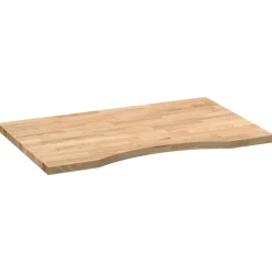 vidaXL Accesorios Para Mesas-Tablero escritorio rectangular madera maciza roble sin tratar