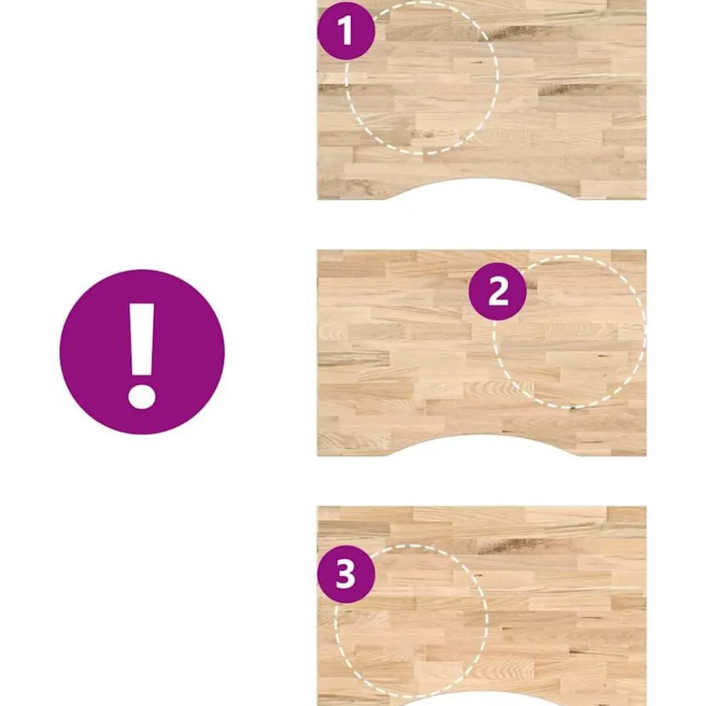 vidaXL Accesorios Para Mesas-Tablero escritorio rectangular madera maciza roble sin tratar