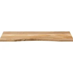 vidaXL Accesorios Para Mesas-Tablero escritorio con curva madera mango rugosa 110x60x2,5 cm