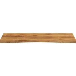 vidaXL Accesorios Para Mesas-Tablero escritorio con curva madera mango rugosa 140x60x2,5 cm