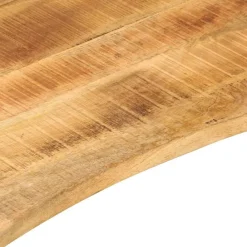 vidaXL Tablero escritorio con curva madera mango rugosa 120x60x2,5 cm Best