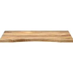 vidaXL Accesorios Para Mesas-Tablero escritorio con curva madera mango rugosa 100x60x2,5 cm