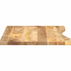 vidaXL Accesorios Para Mesas-Tablero escritorio con curva madera mango rugosa 100x60x2,5 cm