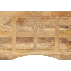 vidaXL Accesorios Para Mesas-Tablero escritorio con curva madera mango rugosa 100x60x2,5 cm