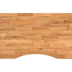 vidaXL Tablero escritorio rectangular madera maciza roble marrón claro Marrón claro New