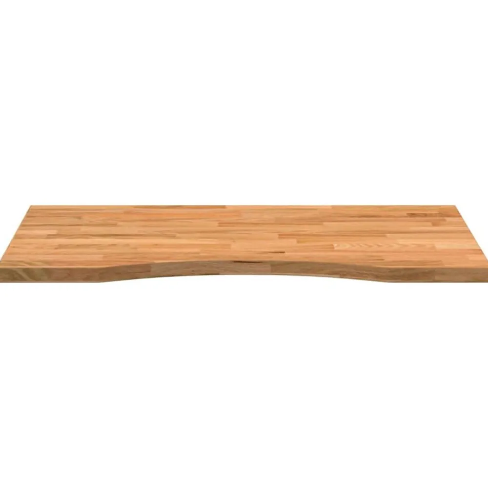 vidaXL Tablero escritorio rectangular madera maciza roble marrón claro Marrón claro New