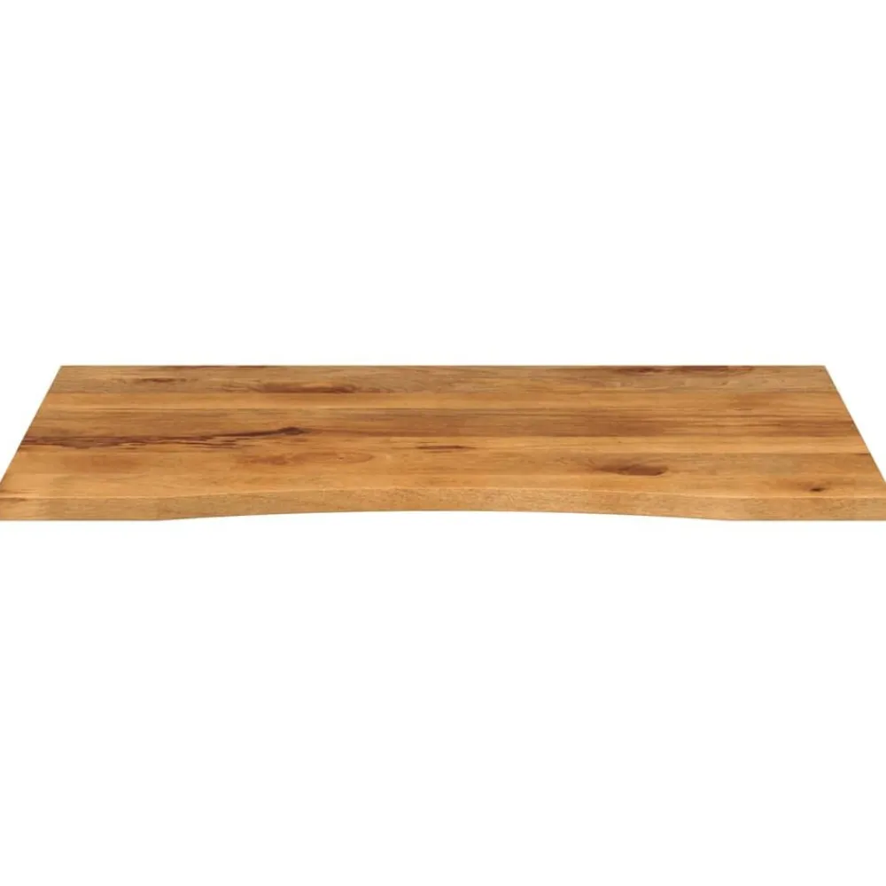 vidaXL Accesorios Para Mesas-Tablero escritorio con curva madera mango rugosa 100x80x2,5 cm