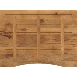 vidaXL Accesorios Para Mesas-Tablero escritorio con curva madera mango rugosa 100x80x2,5 cm