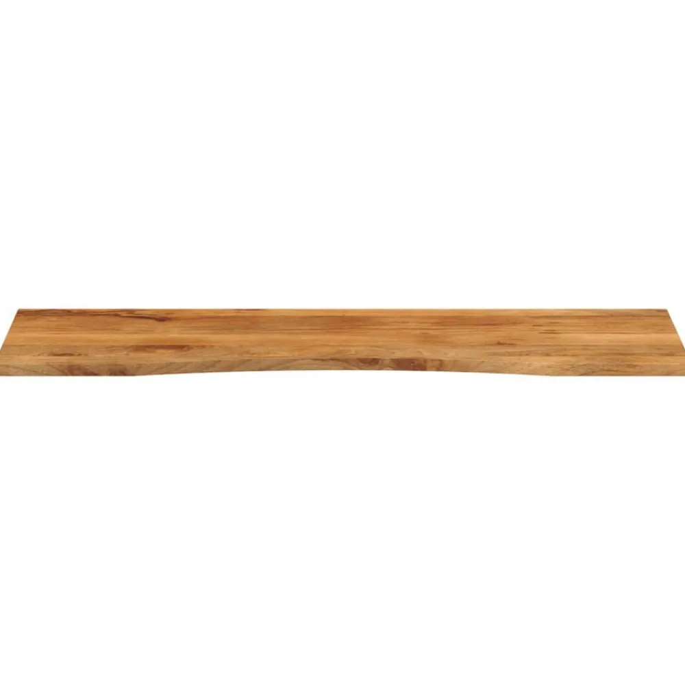vidaXL Tablero escritorio con curva madera mango rugosa 160x50x2,5 cm Sale