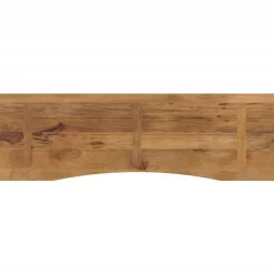 vidaXL Tablero escritorio con curva madera mango rugosa 160x50x2,5 cm Sale