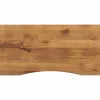 vidaXL Tablero escritorio con curva madera mango rugosa 110x50x2,5 cm Hot
