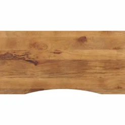 vidaXL Tablero escritorio con curva madera mango rugosa 110x50x2,5 cm Hot