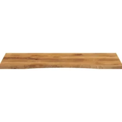 vidaXL Tablero escritorio con curva madera mango rugosa 110x50x2,5 cm Hot