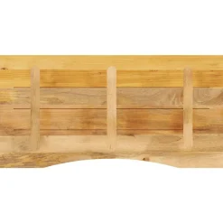 vidaXL Accesorios Para Mesas-Tablero escritorio con curva madera mango rugosa 110x50x2,5 cm
