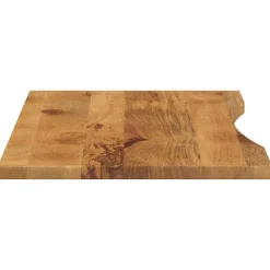 vidaXL Tablero escritorio con curva madera mango rugosa 110x60x2,5 cm Discount