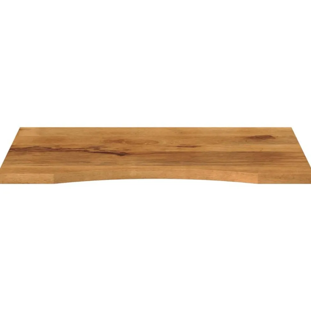 vidaXL Tablero escritorio con curva madera mango rugosa 100x50x2,5 cm Best