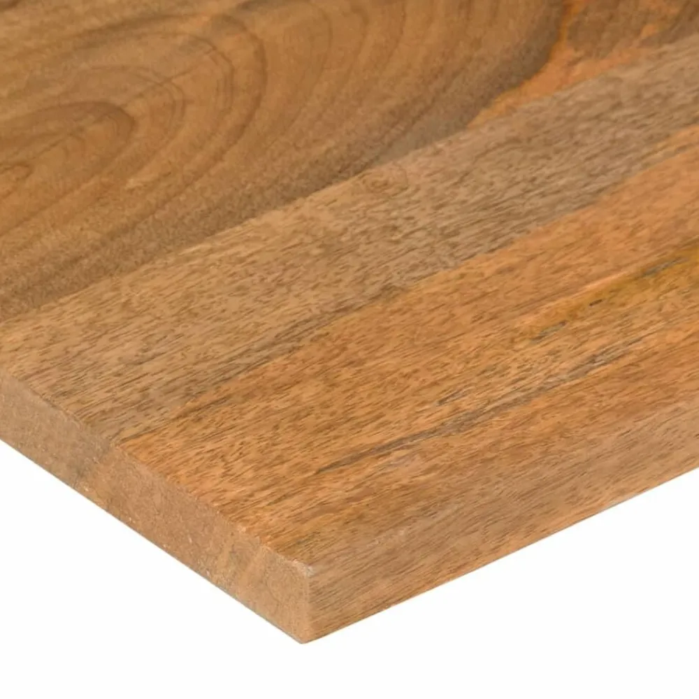 vidaXL Tablero escritorio con curva madera mango rugosa 100x50x2,5 cm Best