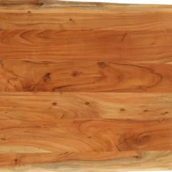 vidaXL Tablero mesa cuadrado borde natural madera acacia 40x40x3,8 cm Madera de acacia (natural) Online