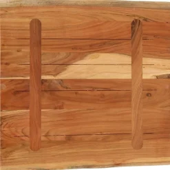 vidaXL Tablero mesa cuadrado borde natural madera acacia 40x40x3,8 cm Madera de acacia (natural) Online