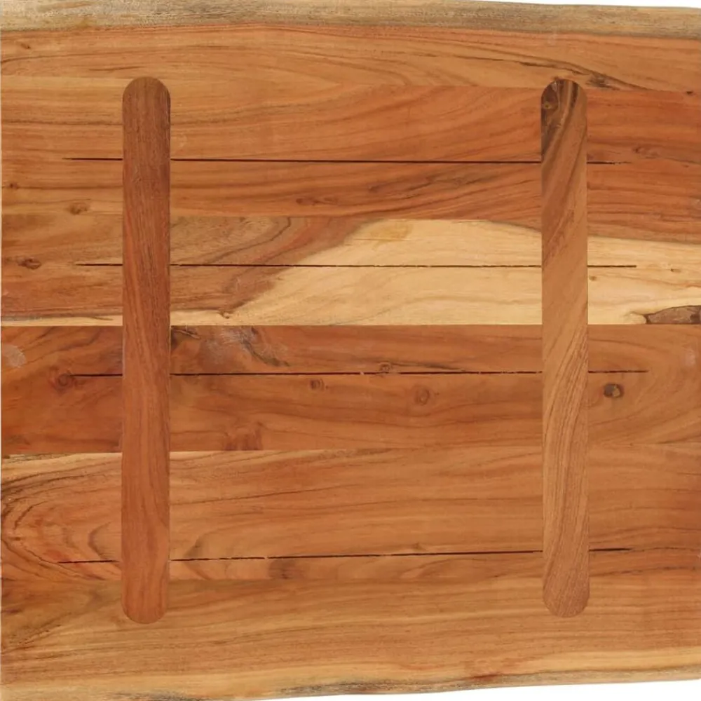 vidaXL Tablero mesa cuadrado borde natural madera acacia 40x40x3,8 cm Madera de acacia (natural) Online