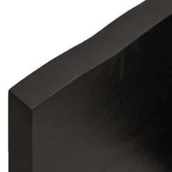 vidaXL Tablero mesa madera tratada borde vivo marrón 60x50x(2-4) cm Marr&oacute;n oscuro New