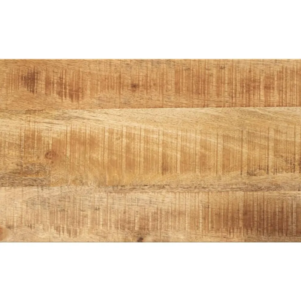 vidaXL Tablero mesa rectangular madera maciza mango rugosa 40x20x2,5cm Madera de mango rugosa (natural) Clearance