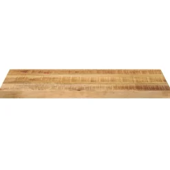 vidaXL Tablero mesa rectangular madera maciza mango rugosa 40x20x2,5cm Madera de mango rugosa (natural) Clearance