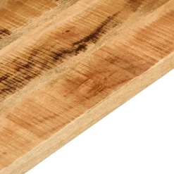 vidaXL Tablero mesa rectangular madera maciza mango rugosa 40x20x2,5cm Madera de mango rugosa (natural) Clearance