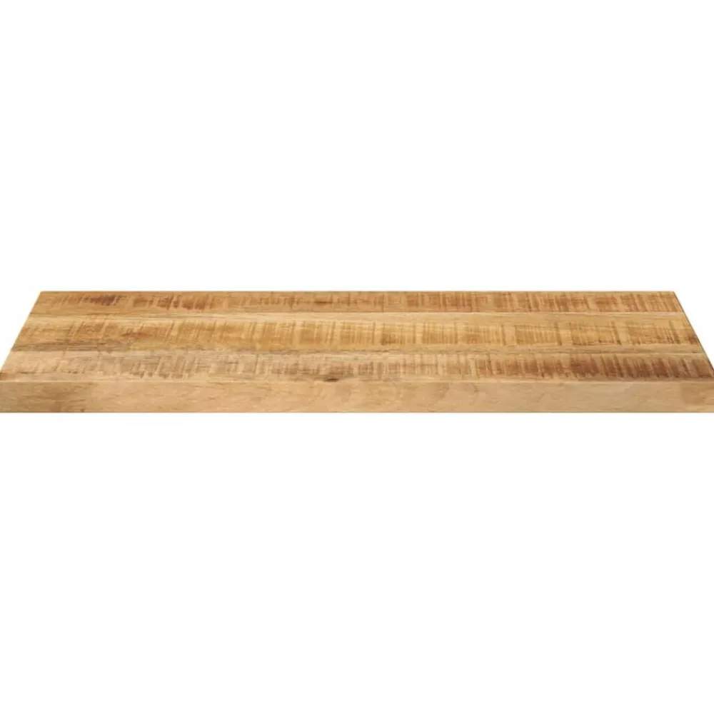 vidaXL Tablero mesa rectangular madera maciza mango rugosa 40x20x3,8cm Madera de mango rugosa (natural) Hot