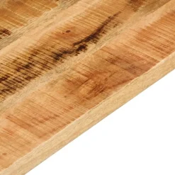 vidaXL Tablero mesa rectangular madera maciza mango rugosa 40x20x3,8cm Madera de mango rugosa (natural) Hot