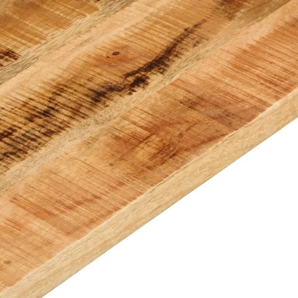 vidaXL Tablero mesa rectangular madera maciza mango rugosa 40x20x3,8cm Madera de mango rugosa (natural) Hot