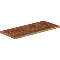 vidaXL Tablero mesa rectangular madera maciza reciclada 100x60x1,5 cm Madera reciclada (multicolor)