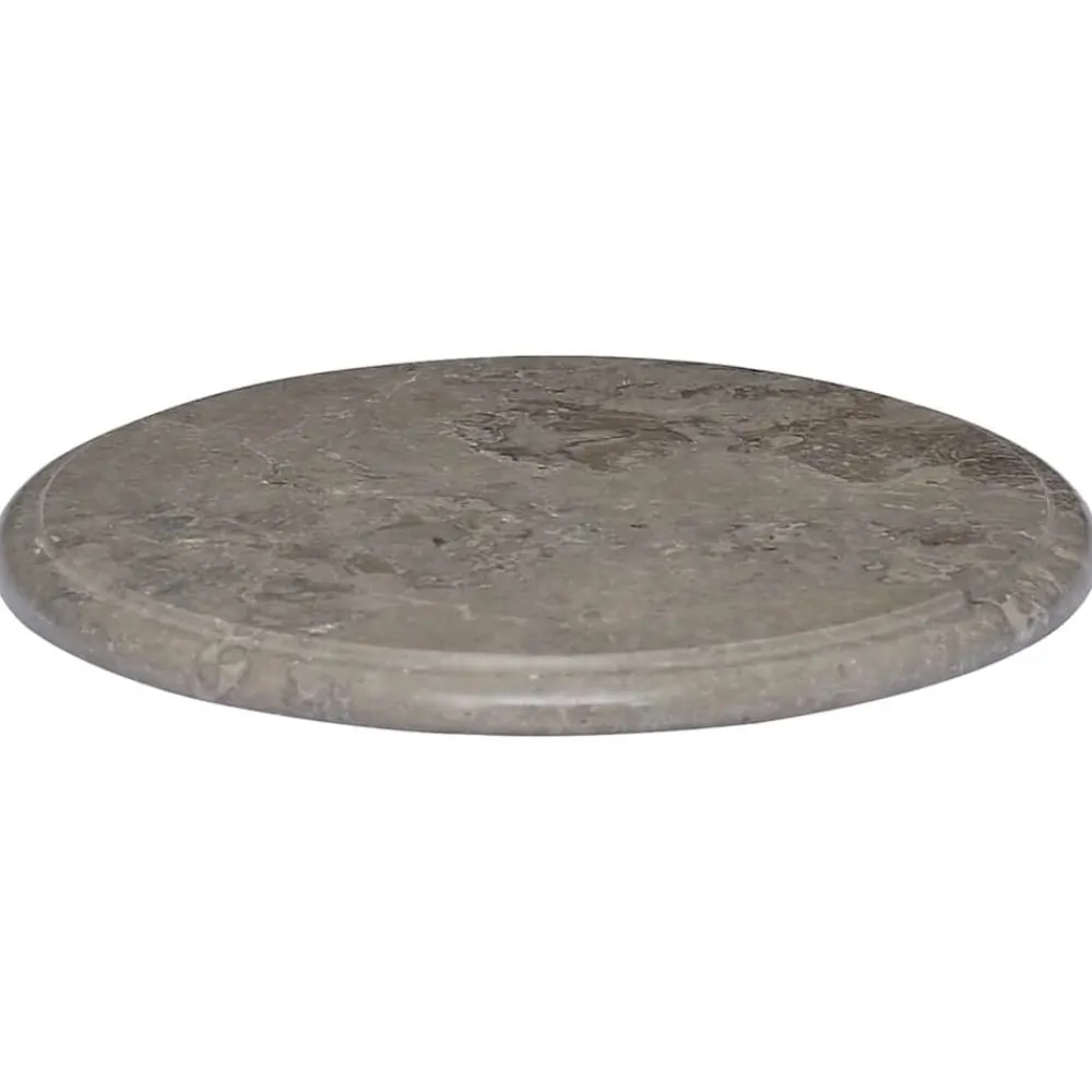 vidaXL Tablero para mesa mármol Ø40x2,5 cm Gris Clearance