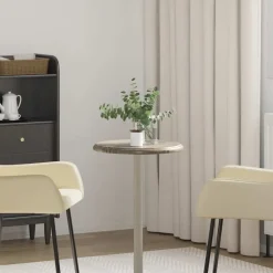 vidaXL Tablero para mesa mármol Ø40x2,5 cm Gris Clearance