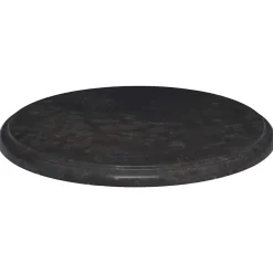 vidaXL Tablero para mesa mármol Ø40x2,5 cm Negro Clearance