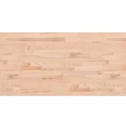 vidaXL Tablero rectangular de madera maciza de haya 80x40x1,5 cm Natural New
