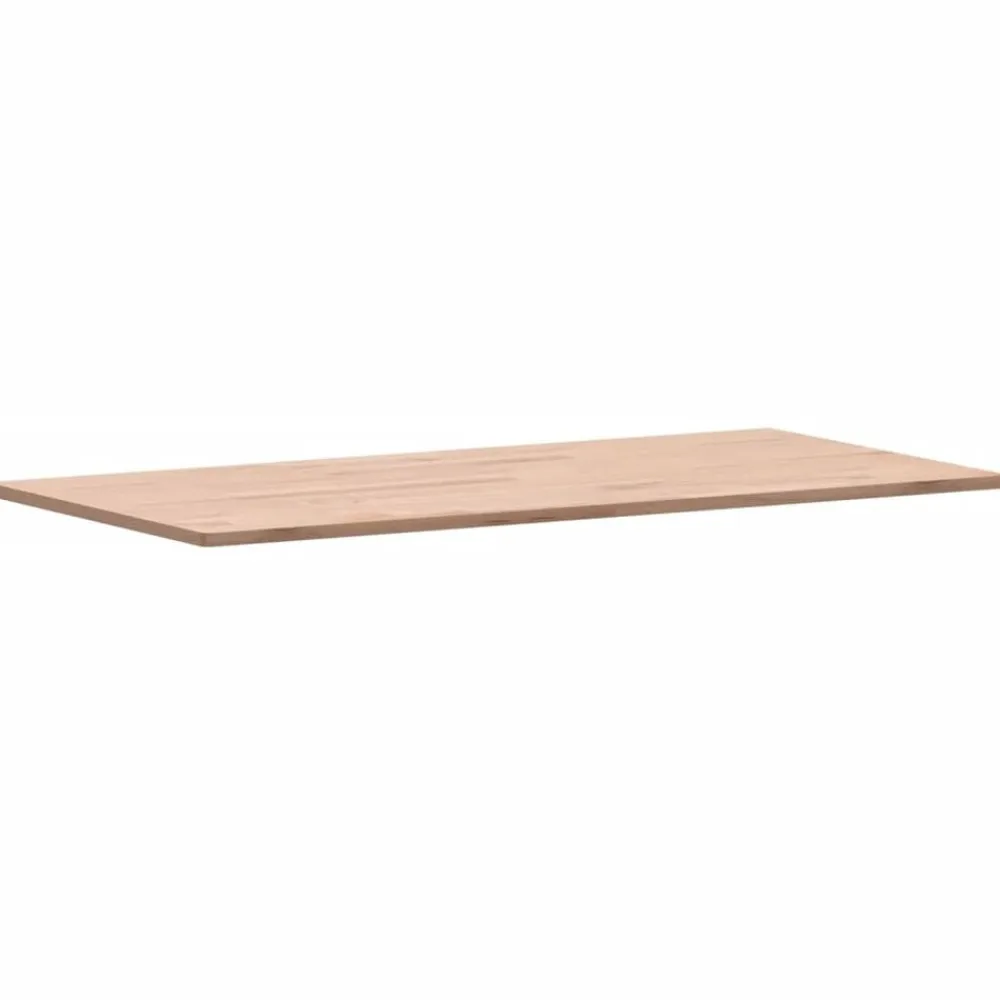 vidaXL Tablero rectangular de madera maciza de haya 80x40x1,5 cm Natural New