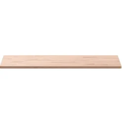 vidaXL Tablero rectangular de madera maciza de haya 80x40x1,5 cm Natural New