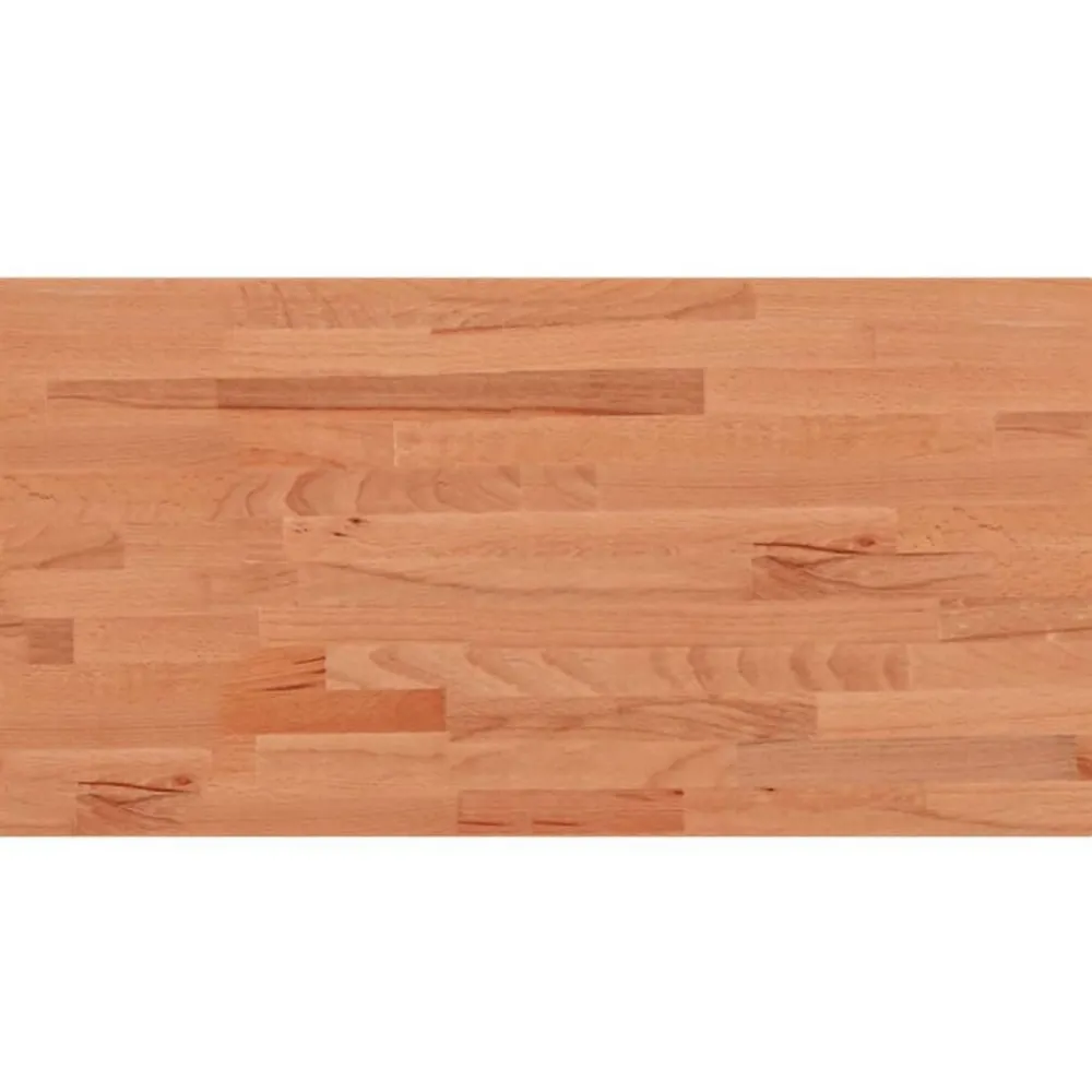 vidaXL Accesorios Para Mesas-Tablero rectangular de madera maciza de haya 100x50x1,5 cm