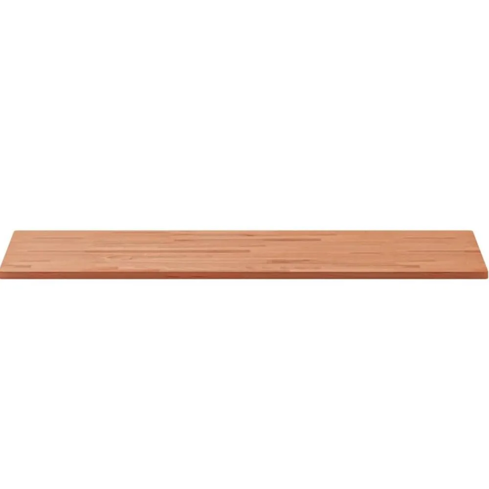 vidaXL Accesorios Para Mesas-Tablero rectangular de madera maciza de haya 100x50x1,5 cm