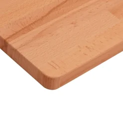 vidaXL Accesorios Para Mesas-Tablero rectangular de madera maciza de haya 100x50x1,5 cm