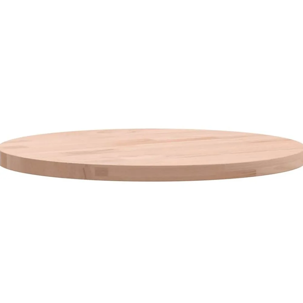 vidaXL Tablero redondo de madera maciza de haya Ø30x1,5 cm Marrón claro Clearance