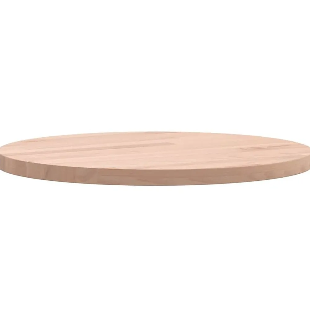 vidaXL Tablero redondo de madera maciza de haya Ø30x1,5 cm Marrón claro Clearance