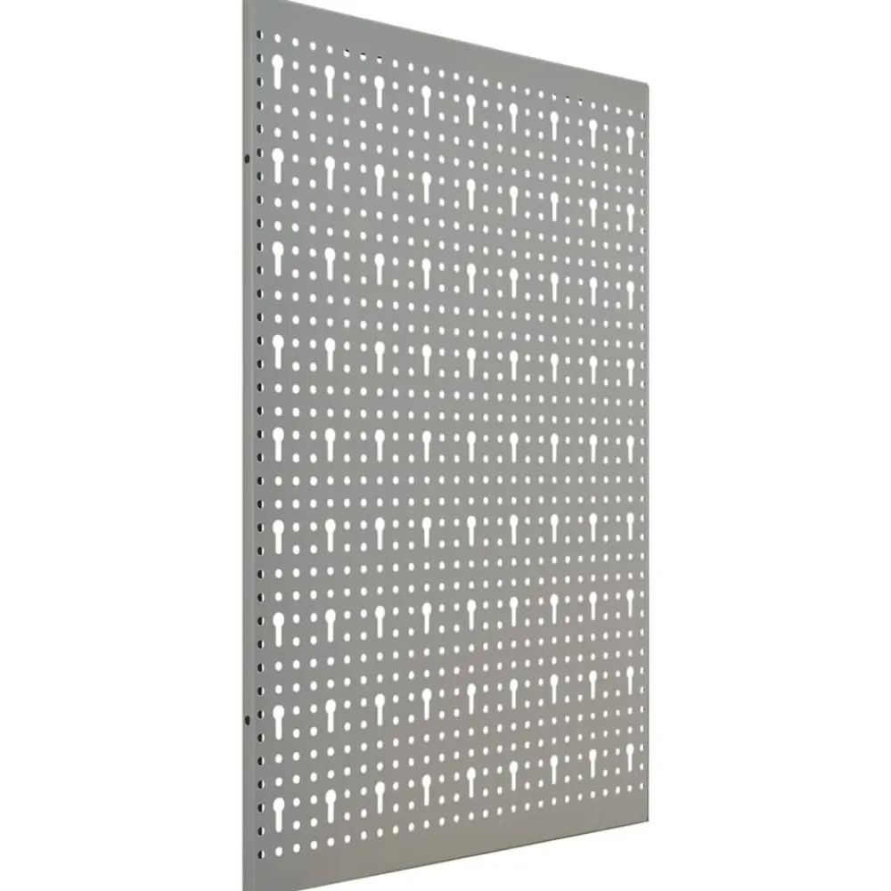 vidaXL Accesorios De Bricolaje-Tableros de clavijas para pared 3 unidades acero 40x58 cm
