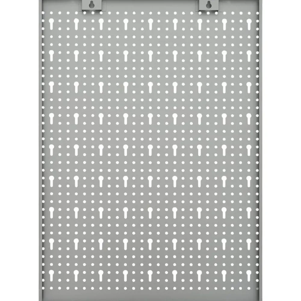 vidaXL Accesorios De Bricolaje-Tableros de clavijas para pared 3 unidades acero 40x58 cm