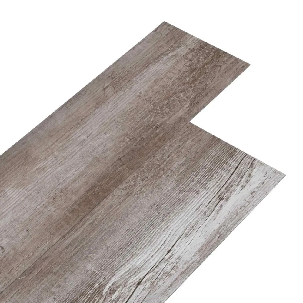 vidaXL Materiales De Construcción-Tableros de Suelo 36 pcs Marrón 5,02 m² PVC
